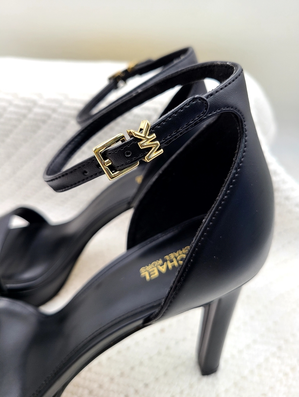 Michael Kors Black Ankle-Strap Platform Heels - Womens - Picture 6 of 8